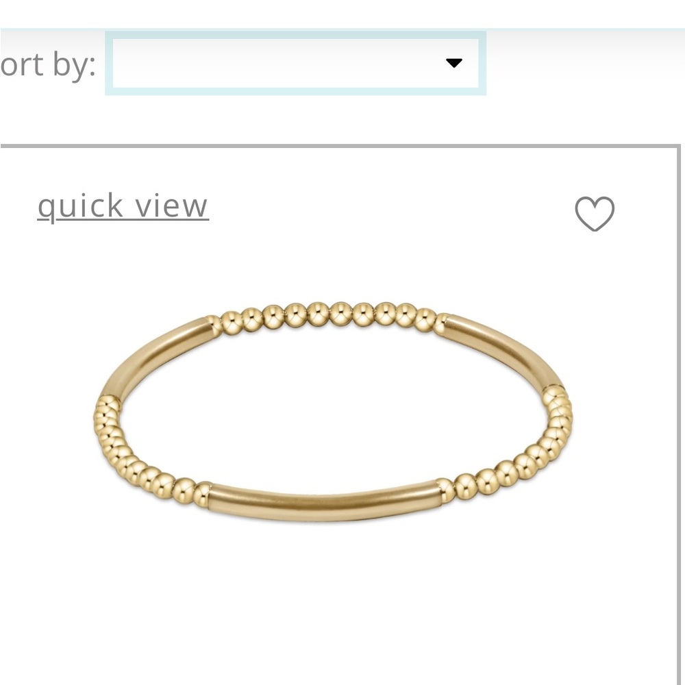 Enewton  Gold Bliss bar bracelet